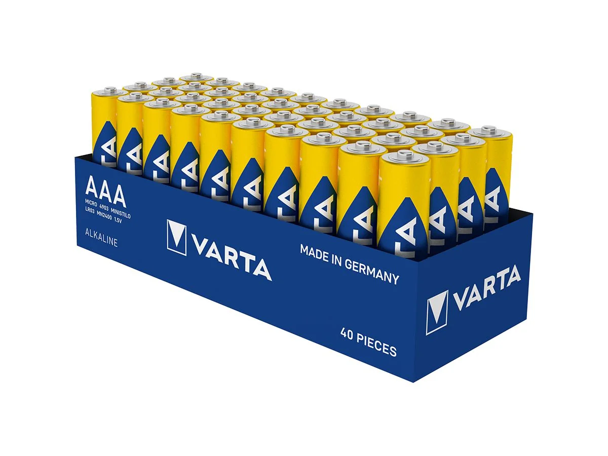 VARTA Alkaline Batterie Longlife Power Karton, Micro AAA (EAN: 4008496930302)