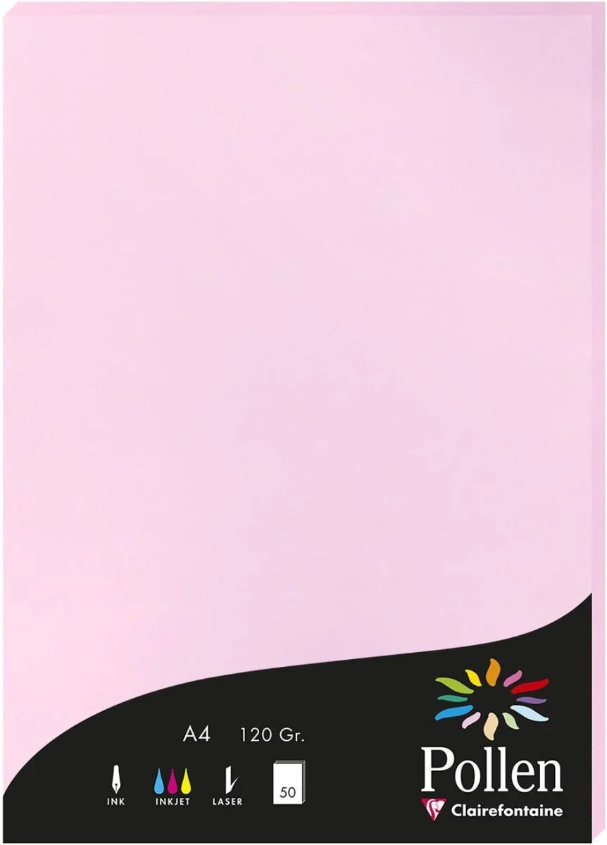 Pollen by Clairefontaine Papier DIN A4, bonbonrosa (EAN: 3329680042139)