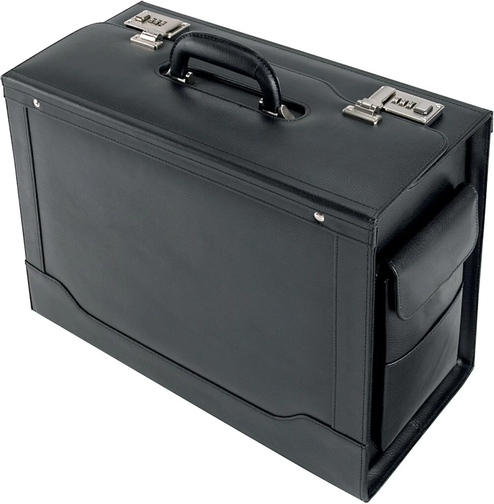 Alassio Pilotenkoffer "ANCONA", Leder, schwarz (EAN: 4021068450428)