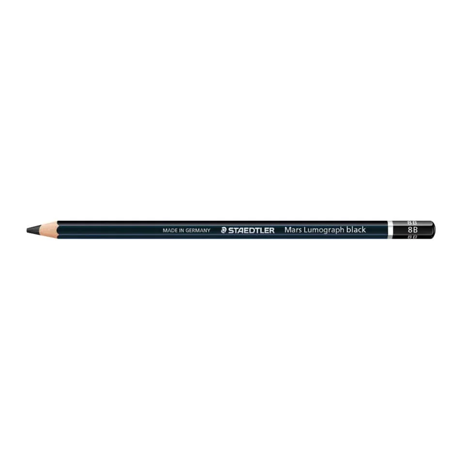 STAEDTLER Bleistift Mars Lumograph black, Härtegrad: 8B, schwarz (EAN: 4007817185353)