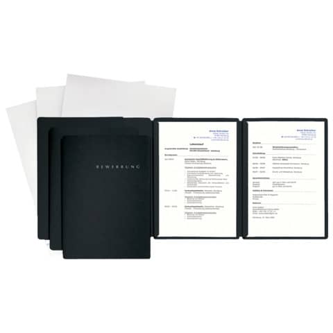PAGNA Bewerbungs-Set "Special", DIN A4, schwarz, 3-teilig (EAN: 4013951006874)