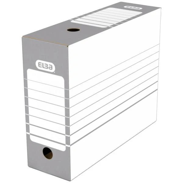 ELBA Archiv-Schachtel, Breite 100 mm, A4, weiß/grau (EAN: 4002030010413)