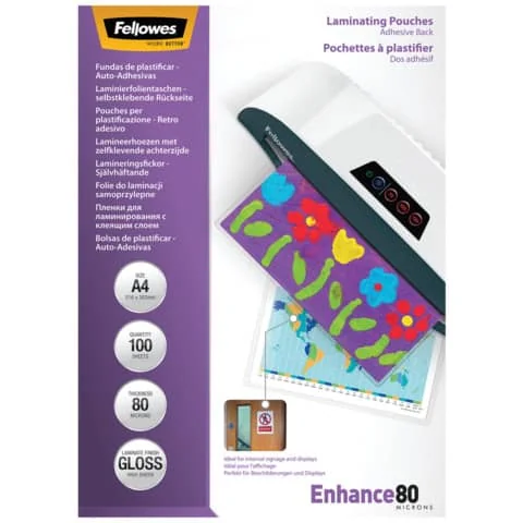 Fellowes Laminierfolientasche Peel & Stick, DIN A4, 160 mic (EAN: 0077511530227)