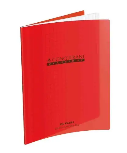 CONQUERANT CLASSIQUE Notizbuch 170 x 220 mm, Seyès, rot (EAN: 3020120203935)