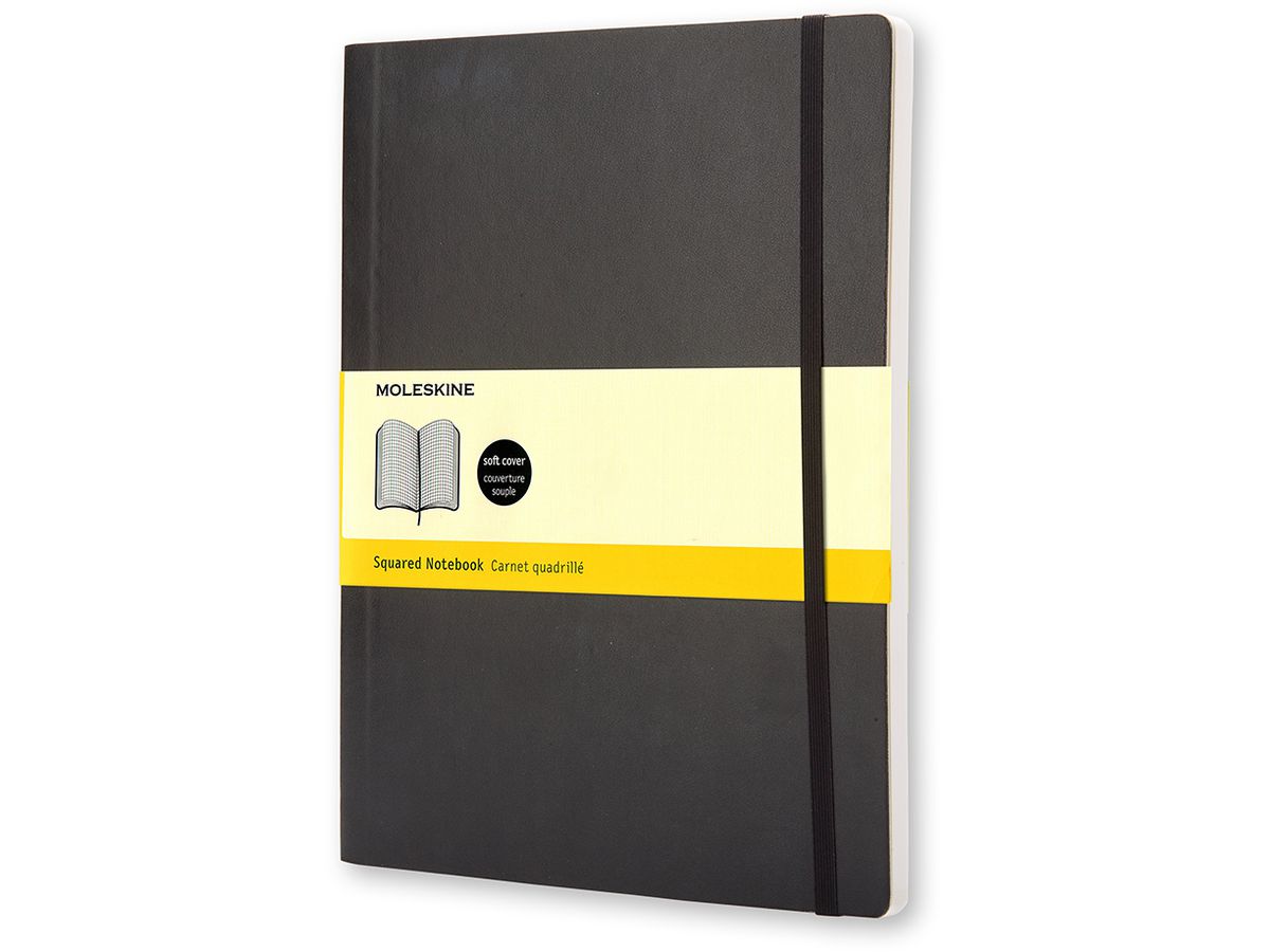 MOLESKINE Notizbuch, XL, kariert, Softcover, schwarz (EAN: 9788883707247)