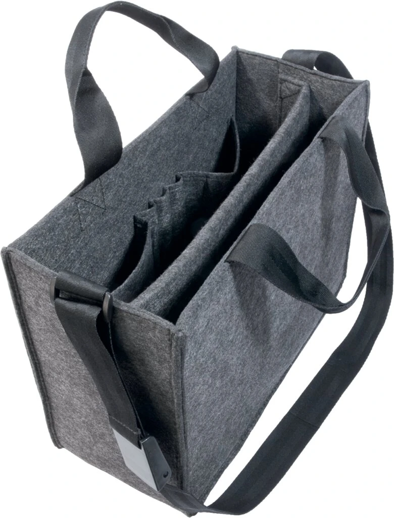 sigel Business-Filztasche Desk Sharing Bag Classic M, grau, dunkelgrau (EAN: 4004360793684)