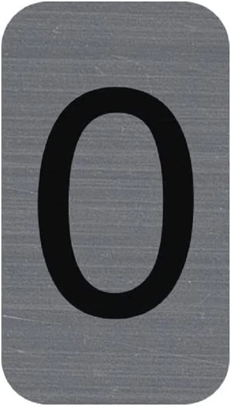 EXACOMPTA Selbstklebeschild Zahl "0", 25 x 44 mm (EAN: 3130630671909)