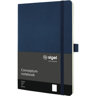 sigel Notizbuch Conceptum, DIN A5, blanko, blau (EAN: 4004360771347)