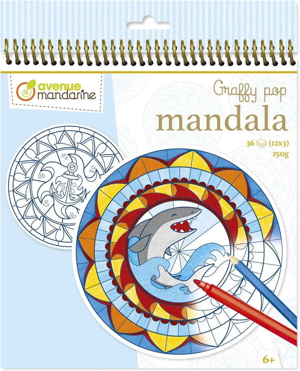 My Mandarine Malbuch "Graffy Pop Mandala", Boy (EAN: 3609510520281)