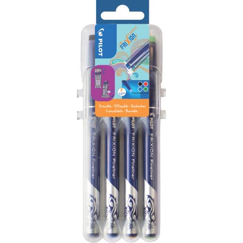PILOT Fineliner FRIXION EVOLUTIVE SET, 4er Etui (EAN: 3131910537175)