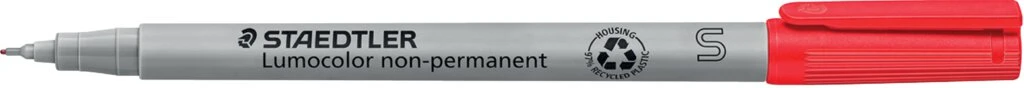 STAEDTLER Lumocolor NonPermanent-Marker 311S, rot (EAN: 4007817307892)