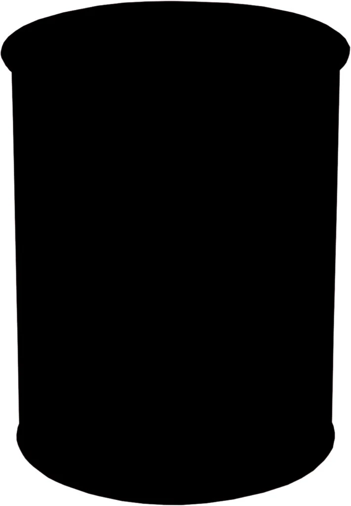 DURABLE Papierkorb METALL, rund, 15 Liter, schwarz (EAN: 4005546988344)