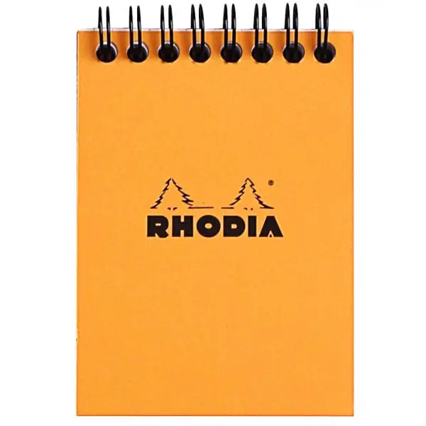 RHODIA Spiralnotizblock No. 11, DIN A7, kariert, orange (EAN: 3037920115009)