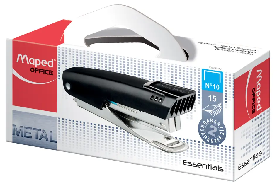 Maped Heftgerät Pocket Essentials E3526, schwarz (EAN: 3154143526112)
