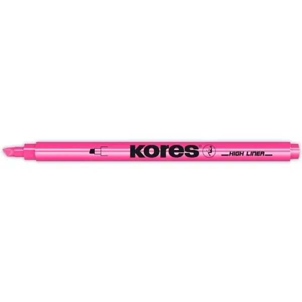 Kores Textmarker-Pen, Keilspitze: 0,5 - 3,5 mm, pink (EAN: 9023800362025)