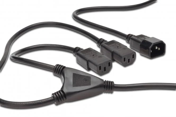 DIGITUS Y-Stromkabel, 1,7 m, C14-Stecker (EAN: 4016032311942)