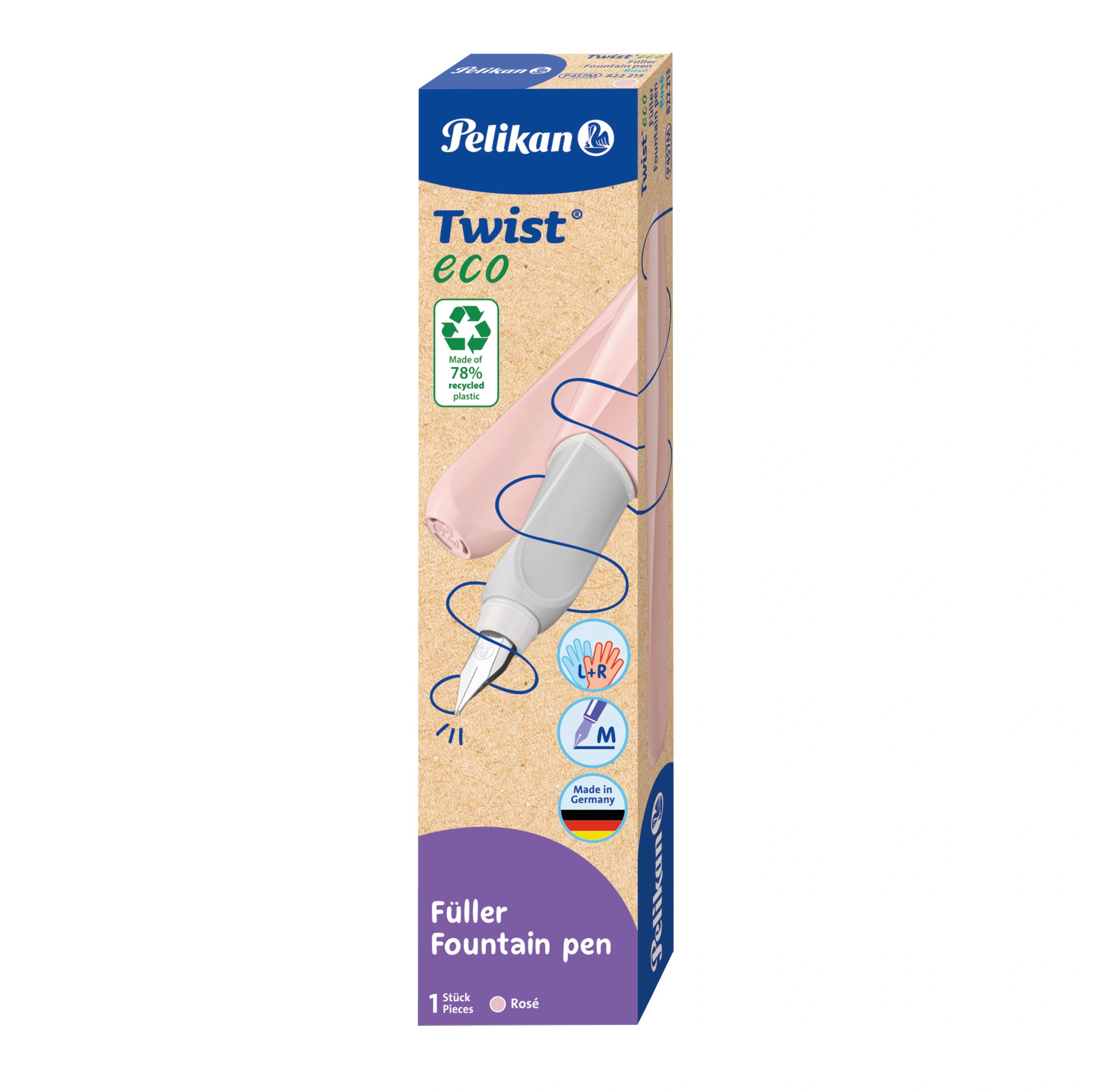 Pelikan Twist Füllhalter eco, rosé (EAN: 4012700822215)