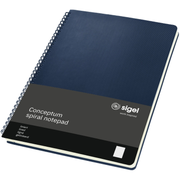 sigel Collegeblock Conceptum, DIN A4, liniert, dunkelblau (EAN: 4004360771286)