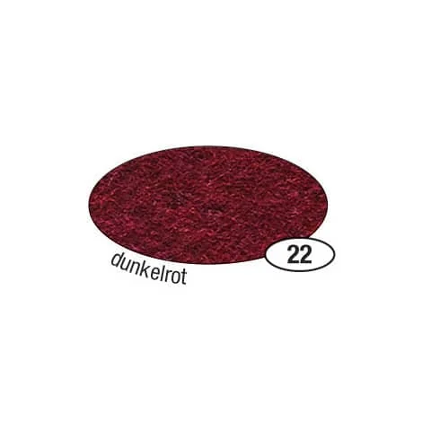 folia Bastelfilz, (B)200 x (H)300 mm, 150 g/qm, dunkelrot (EAN: 4001868524222)