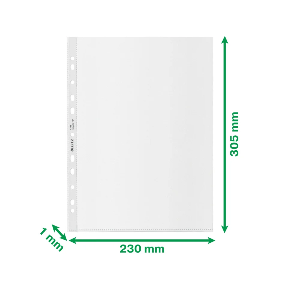 LEITZ Prospekthülle re:cycle, A4, PP-Restmaterial, 0,09 mm (EAN: 4002432394869)