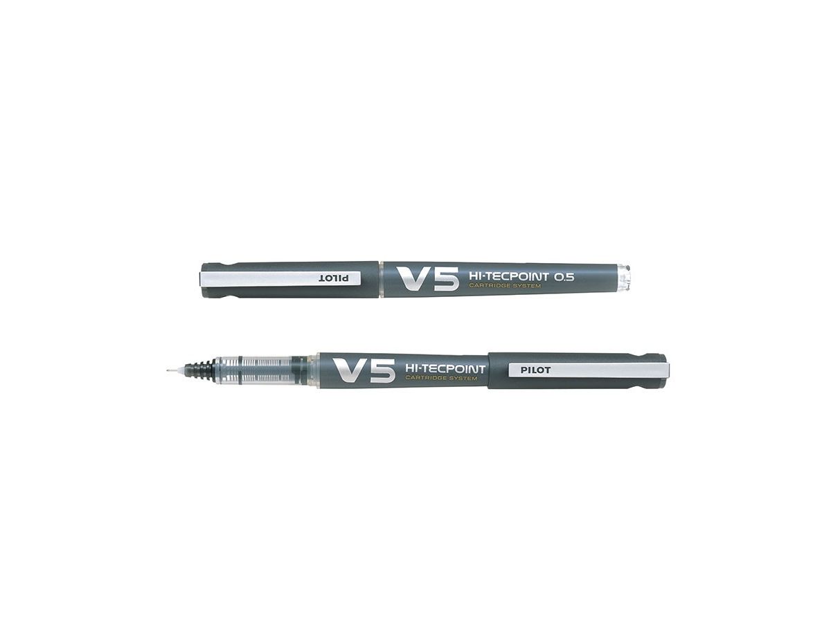 PILOT Tintenroller V5 Hi-Tecpoint, nachfüllbar, schwarz (EAN: 4902505442780)