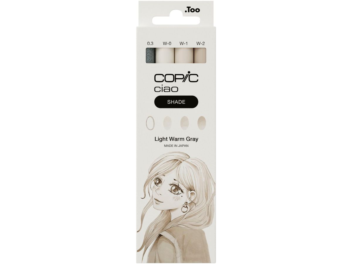 COPIC Marker ciao, 3+1 Set SHADE "Light Warm Gray" (EAN: 4013695268040)