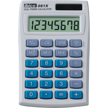 ibico Taschenrechner 081X, 8-stelliges LCD-Display (EAN: 0013465410000)