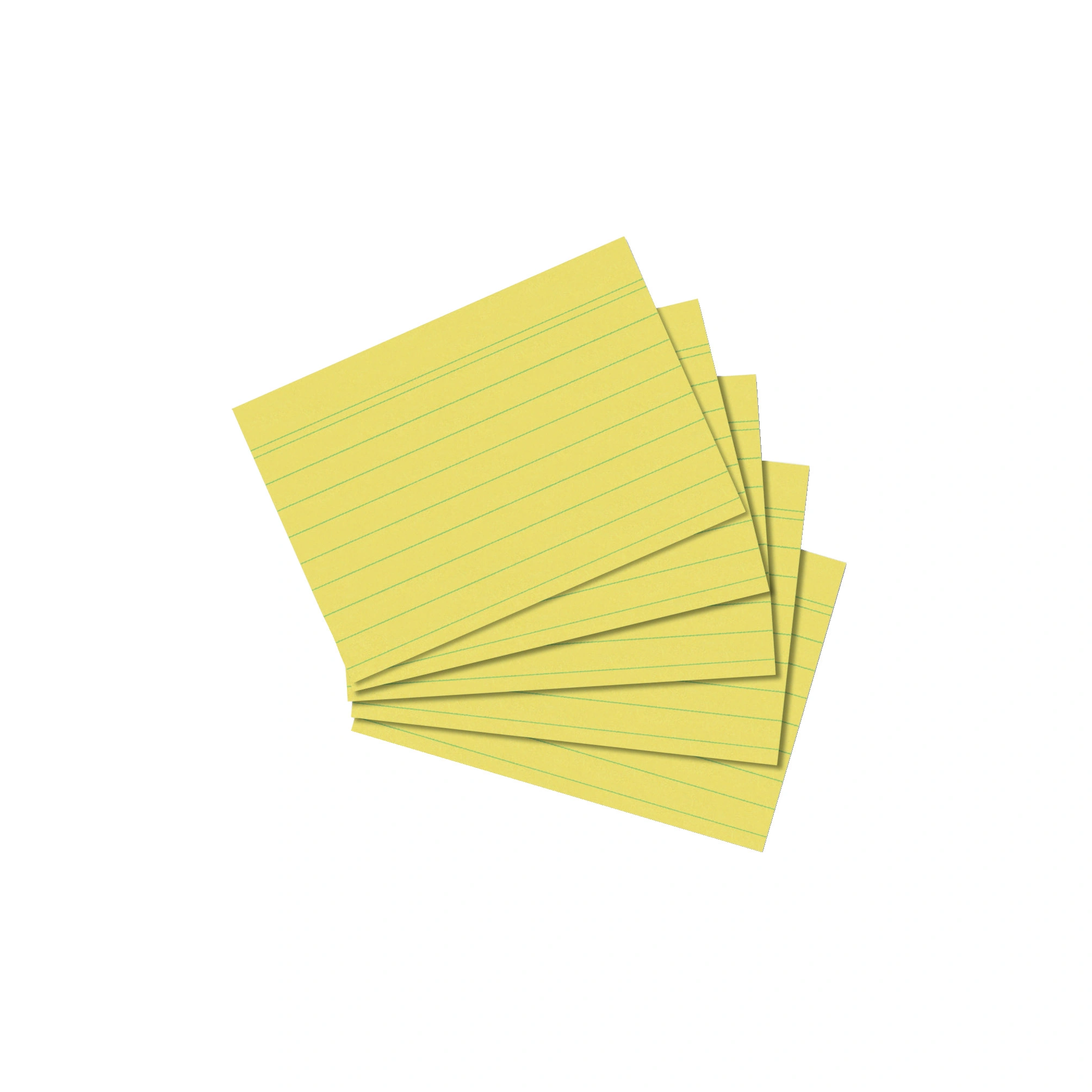 herlitz Karteikarten, DIN A8, liniert, gelb (EAN: 4008110309361)
