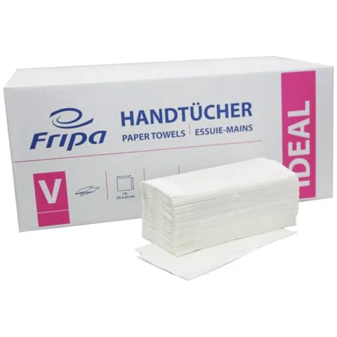Fripa Handtuchpapier IDEAL, 250 x 230 mm, V-Falz, hochweiß (EAN: 4000883603530)