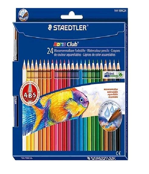STAEDTLER Aquarellstift Noris aquarell, 24er Kartonetui (EAN: 4007817144282)