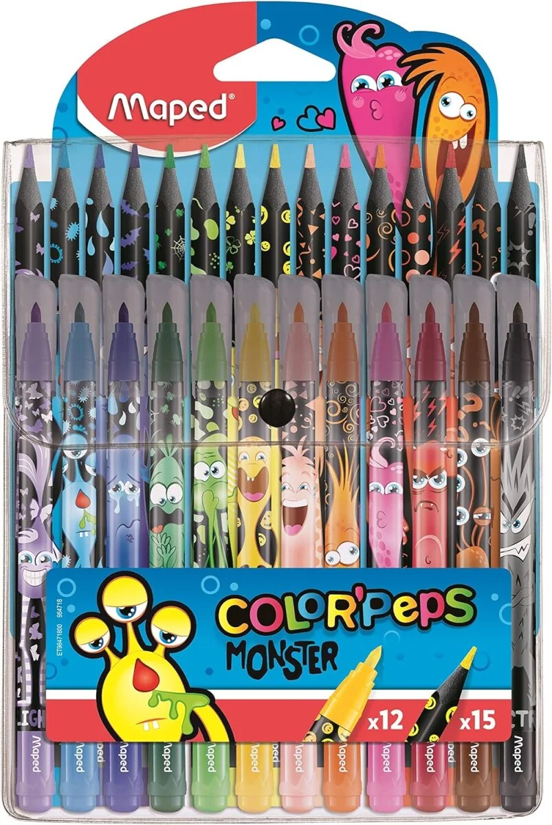 Maped Zeichenset COLOR'PEPS MONSTER, 27er Etui (EAN: 3154149847181)