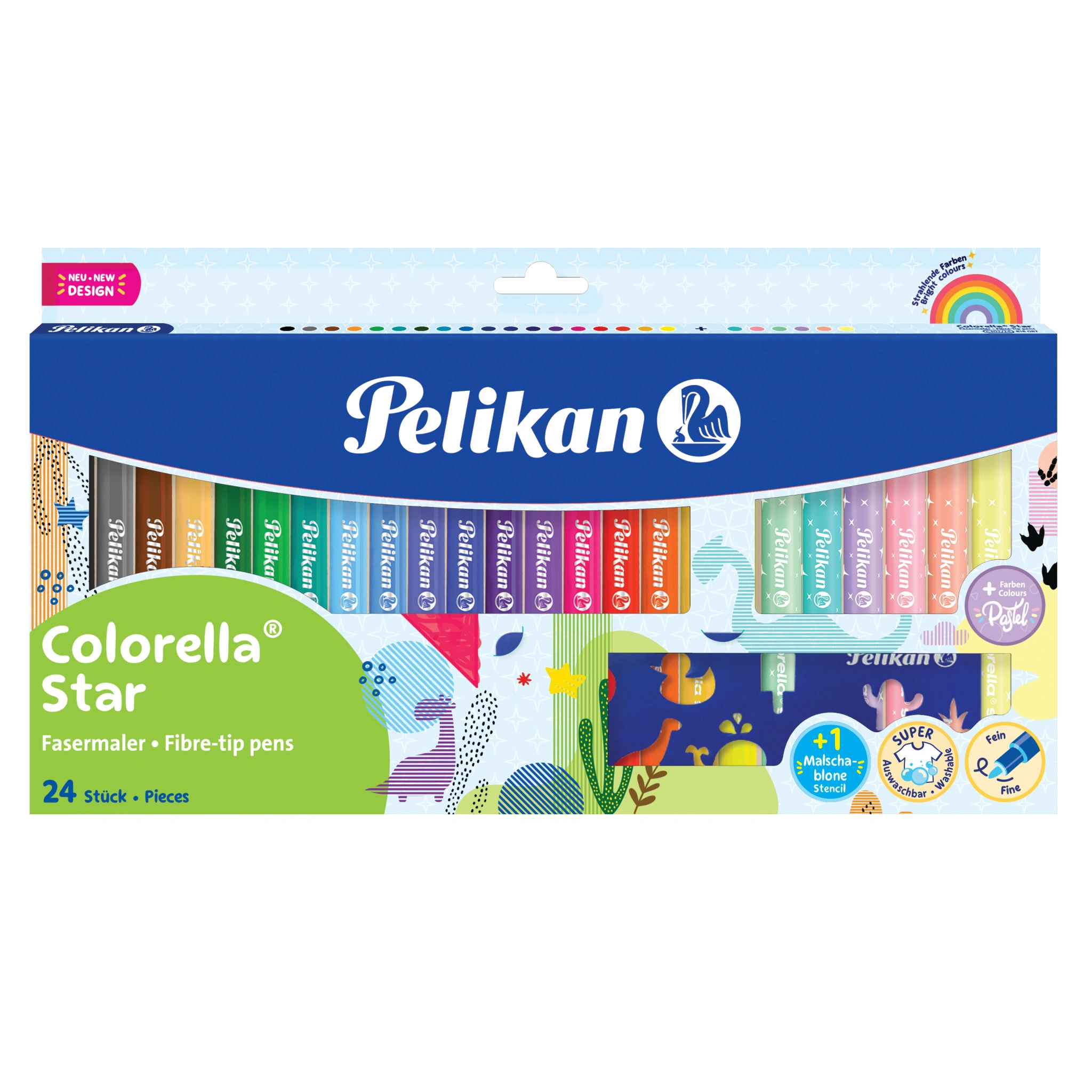 Pelikan Fasermaler colorella star, 18+6 Kartonetui (EAN: 4012700822321)