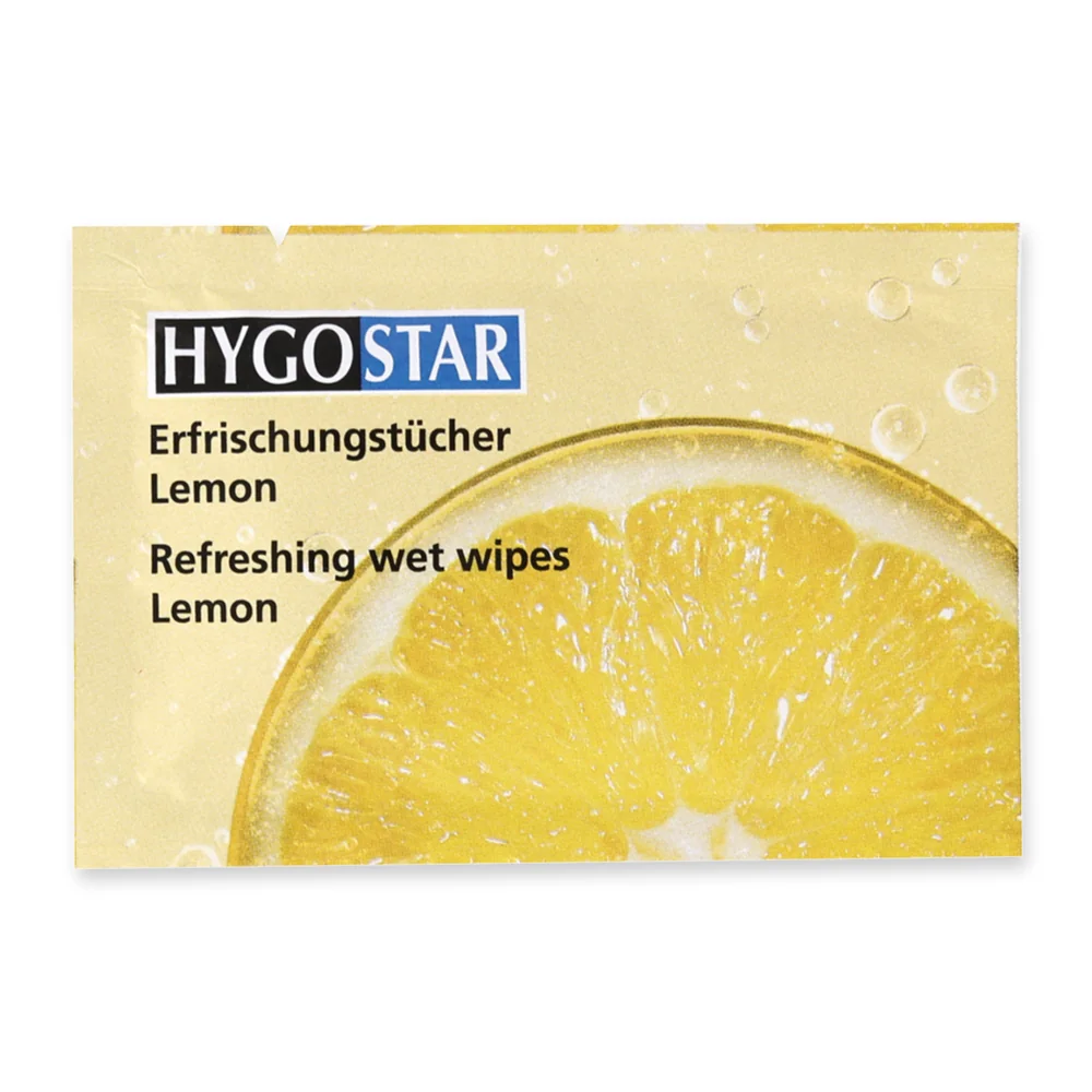 HYGOSTAR Erfrischungstuch Lemon, 100er Karton (EAN: 4015544715637)