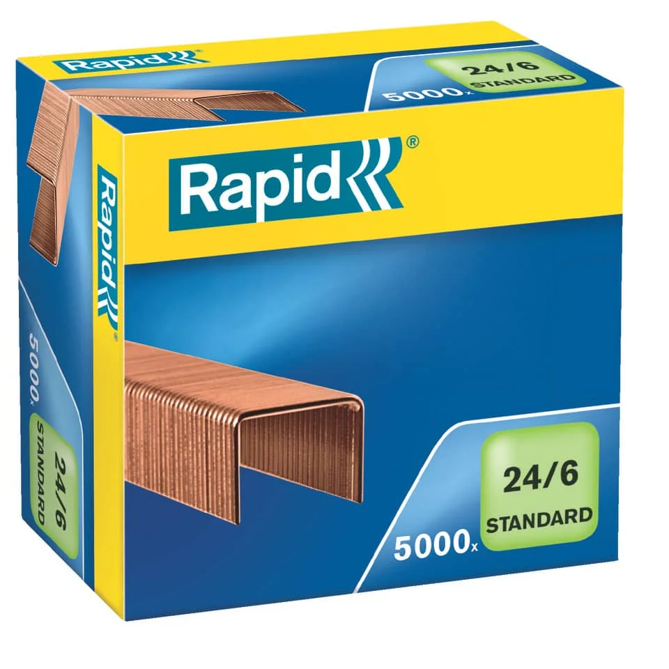 Rapid Heftklammern Standard 24/6, verkupfert (EAN: 7313468600006)