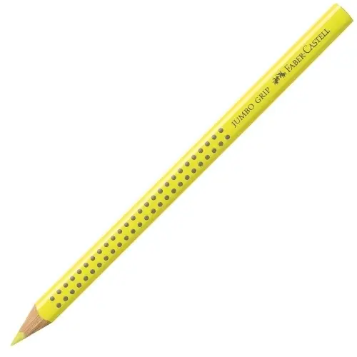 FABER-CASTELL Dreikant-Buntstift Jumbo GRIP, zitronengelb (EAN: 4005401109044)