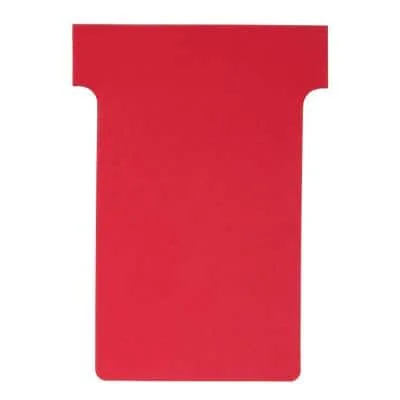 nobo T-Karten, Größe 2 / 60 mm, 170 g/qm, rot (EAN: 5016812389061)
