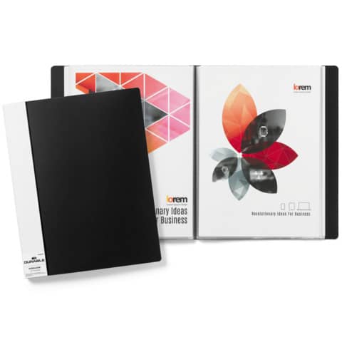 DURABLE Sichtbuch DURALOOK, A4, mit 50 Sichthüllen, schwarz (EAN: 4005546241449)