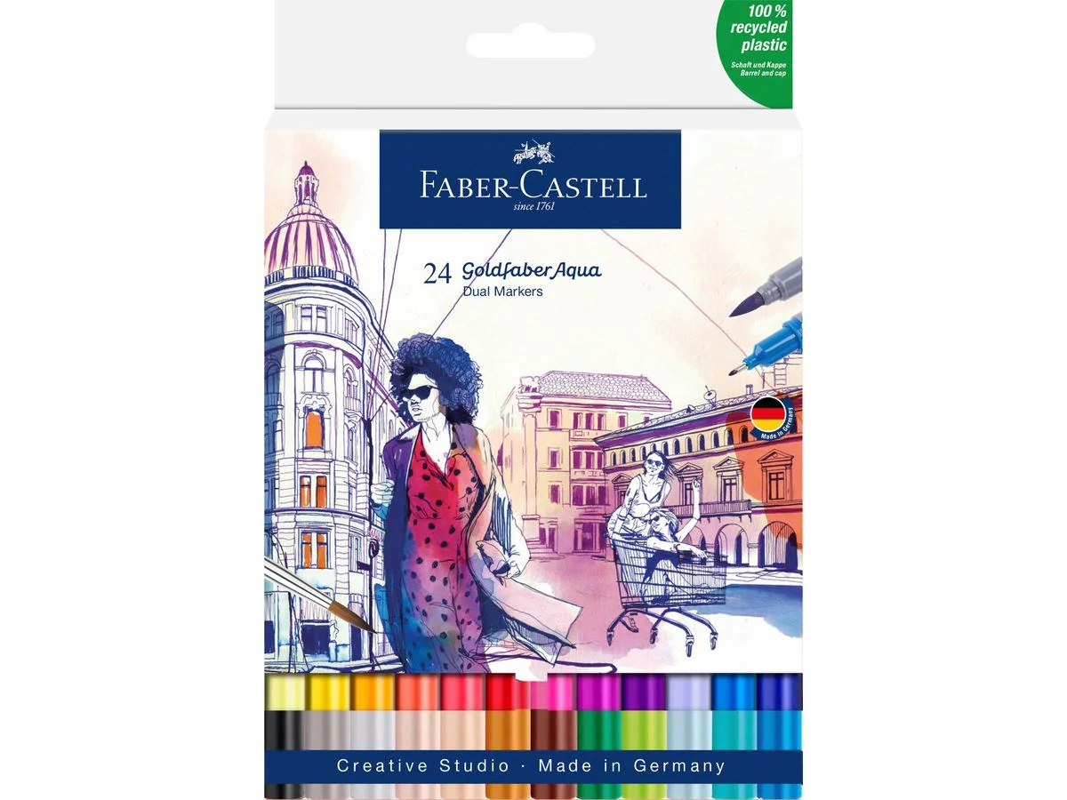 FABER-CASTELL Aquarellmarker GOLDFABER, 24er Etui (EAN: 4005401646242)