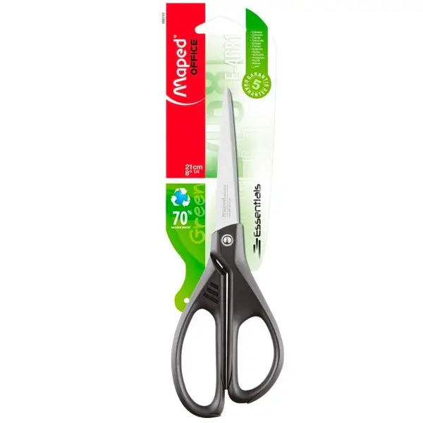 Maped Schere Essentials Green, rund, Länge: 210 mm (EAN: 3154144681100)
