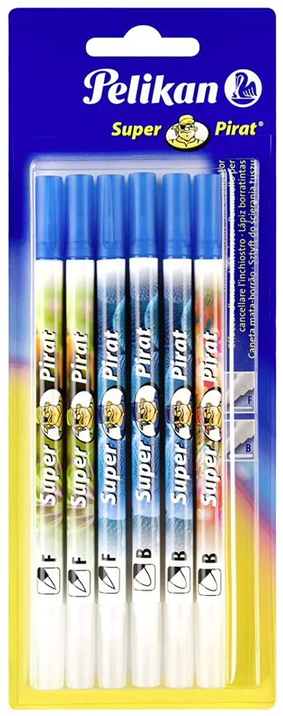 Pelikan Tintenlöscher Super Pirat 850F/B, 6er Blisterkarte (EAN: 4012700306692)