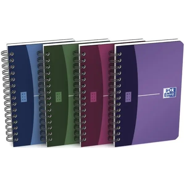 Oxford Office Spiralbuch, 90 x 140 mm, kariert, 90 Blatt, PP (EAN: 3020120024608)