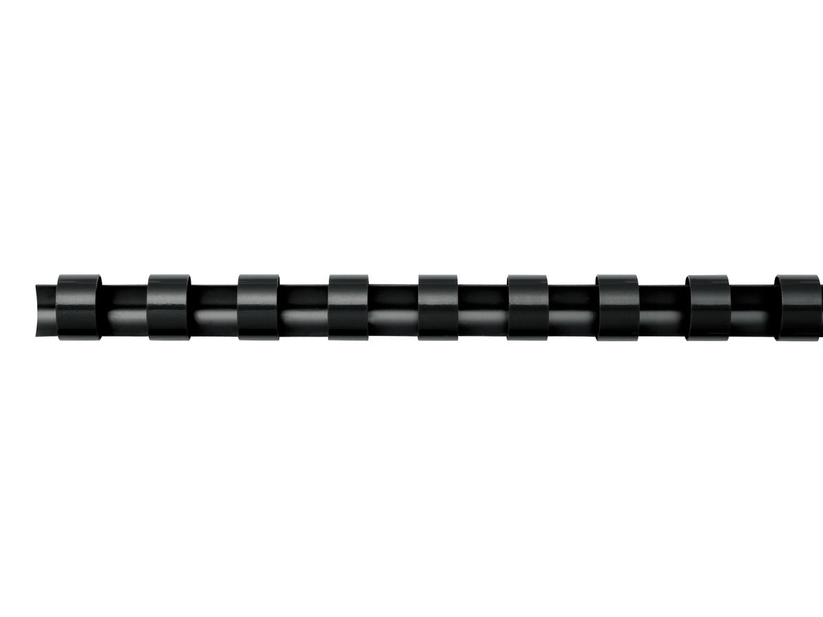 Fellowes Plastikbinderücken, DIN A4, 21 Ringe, 8 mm, schwarz (EAN: 0077511533075)