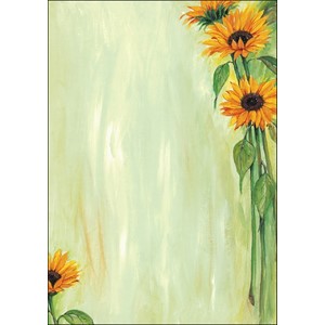 sigel Design-Papier, DIN A4, 90 g/qm, Motiv "Sunflower" (EAN: 4004360966606)