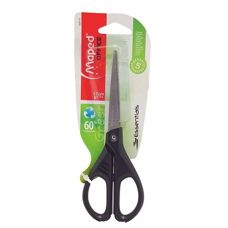 Maped Schere Essentials Green, rund, Länge: 170 mm (EAN: 3154144680103)