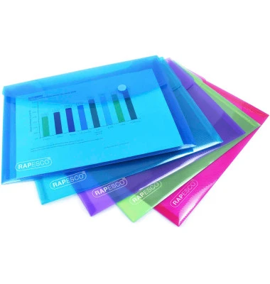 RAPESCO Dokumententasche, DIN A5, PP, farbig sortiert (EAN: 5018505170161)