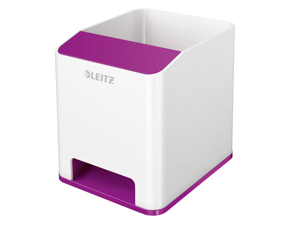 LEITZ Sound Stifteköcher WOW Duo Colour, 2 Fächer, violett (EAN: 4002432122103)