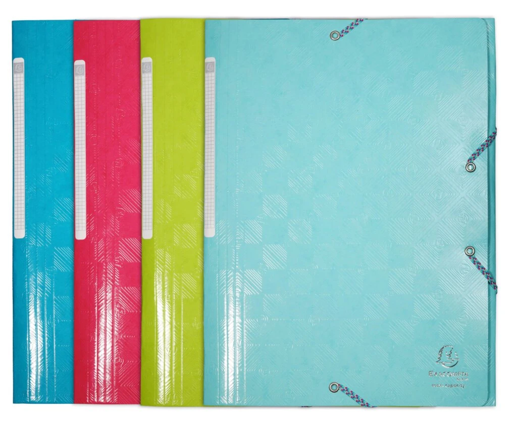 EXACOMPTA Eckspannermappe 1928, A4, Karton, farbig sortiert (EAN: 3130631552207)