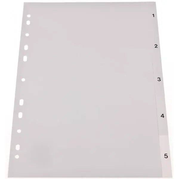 proOFFICE Kunststoff-Register, Zahlen, A4, 12-teilig (EAN: 8595033206106)