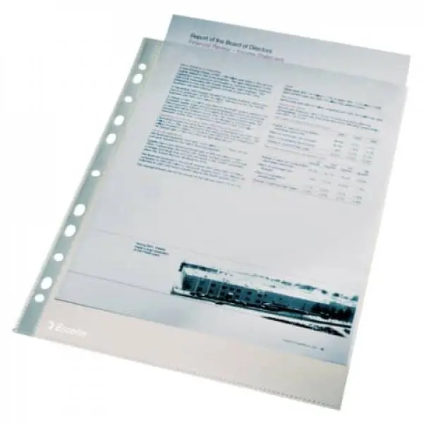 Esselte Prospekthülle Economy, DIN A4, PP, glasklar, 0,04 mm (EAN: 9003262130899)
