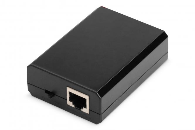 DIGITUS Gigabit PoE+ Splitter, RJ45 - RJ45, 24W, schwarz (EAN: 4016032423942)